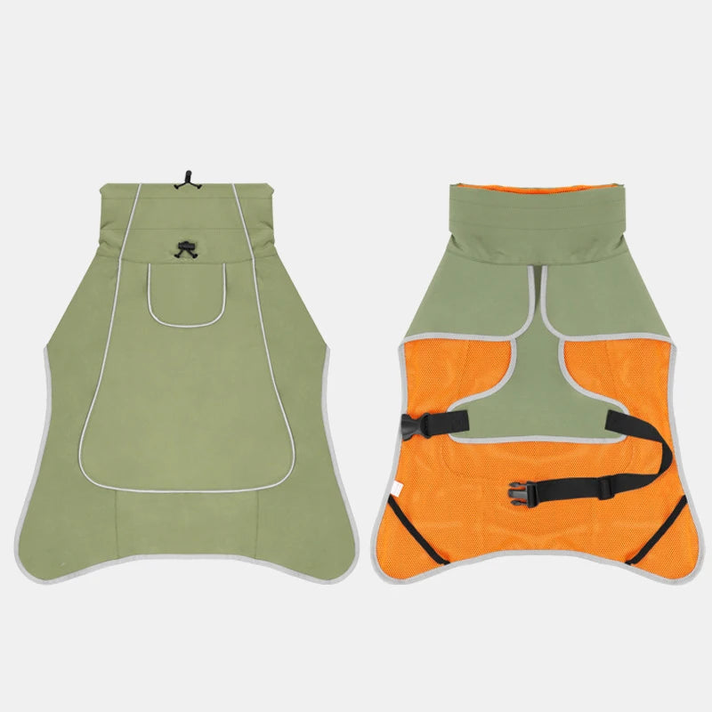 Fashionable Pet Trench Coat- Waterproof And Rainproof.