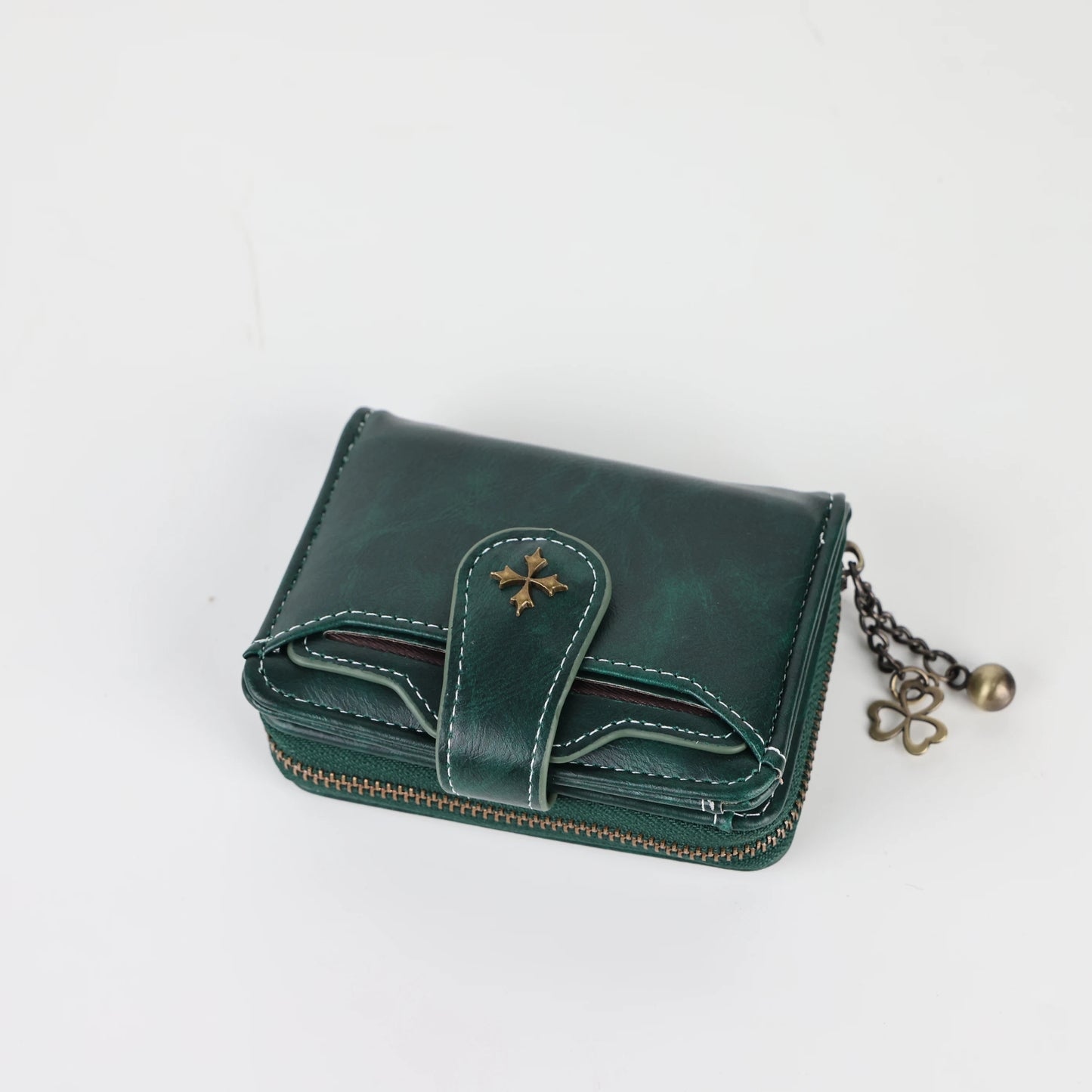 Buckle wallet, zipper coin purse