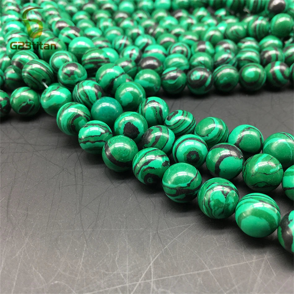 Charming Malachite Stone Stud Earrings