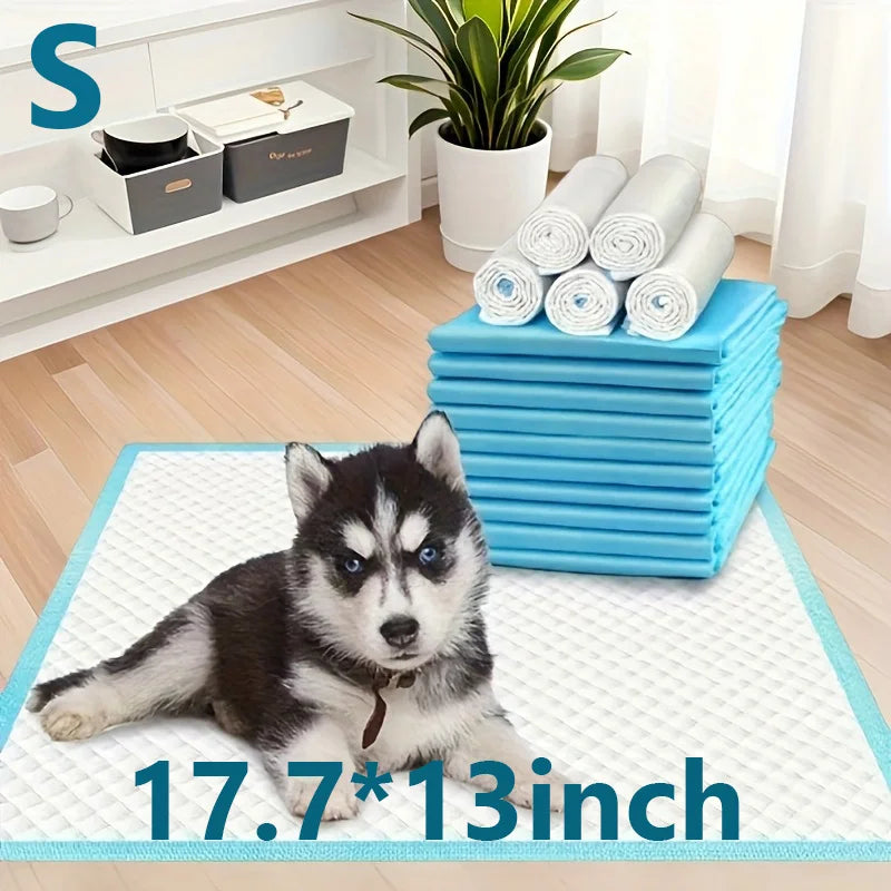 100Pcs Super Absorbent Disposable Pet Pads for Large Breeds - Potty Training.