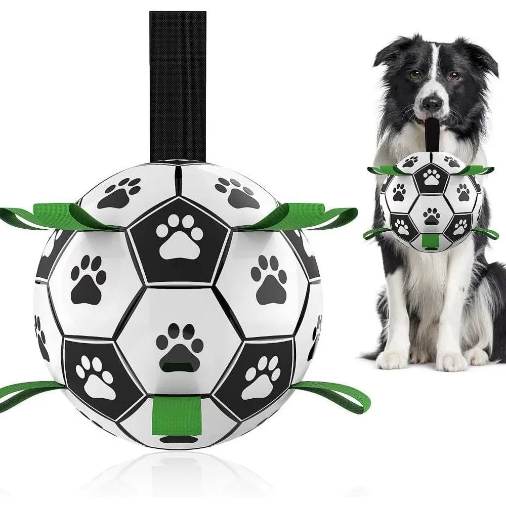 6inch Dog Soccer Ball with Straps