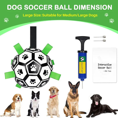6inch Dog Soccer Ball with Straps