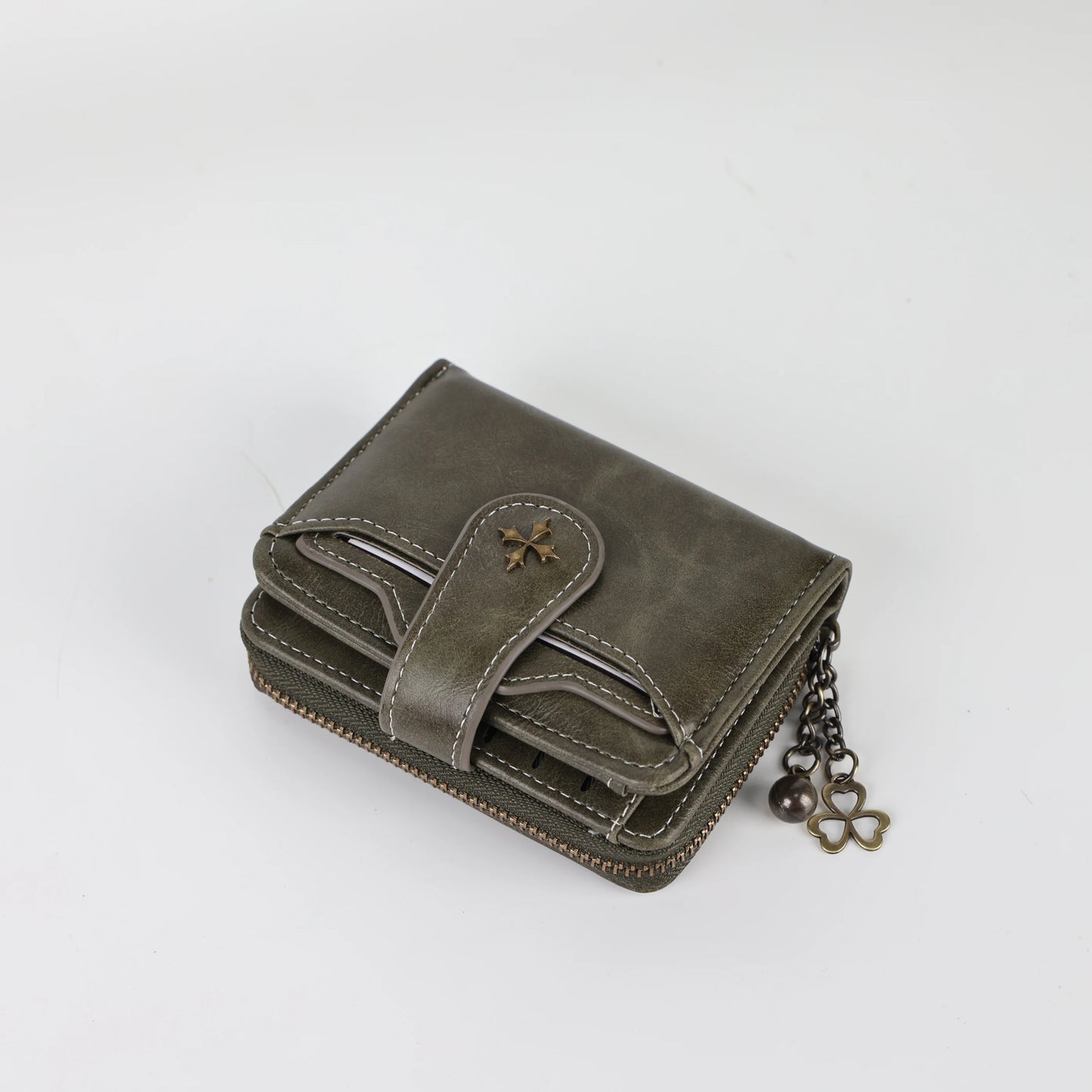 Buckle wallet, zipper coin purse