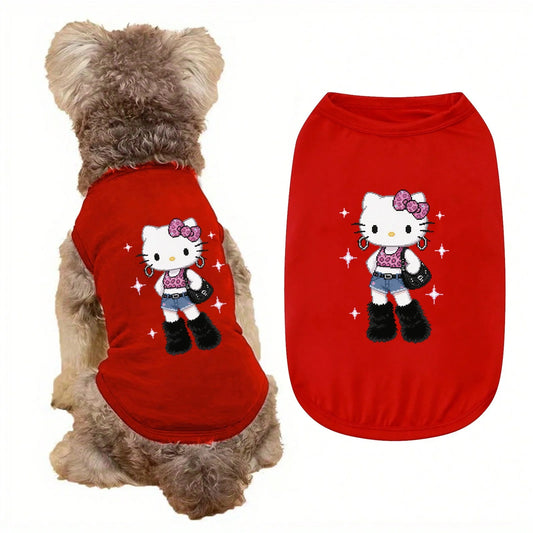 1pc  H. Kitty Fashion Pet Tank Top