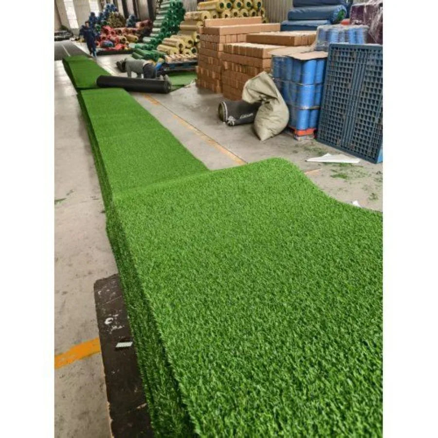 5ft x 10ft Premium Artificial Turf Mat with Drainage Holes. Thick Fake Grass with Rubber Backing Ideal for Indoor Outdoor