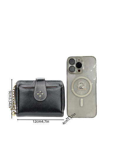 Buckle wallet, zipper coin purse