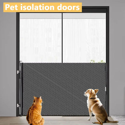 Retractable Pet Safety Gate  Included for Doors & Hallways