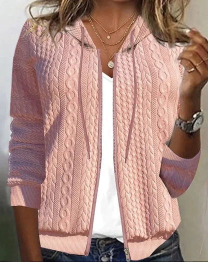 Long Sleeves Hooded - Zipper Sweatshirt