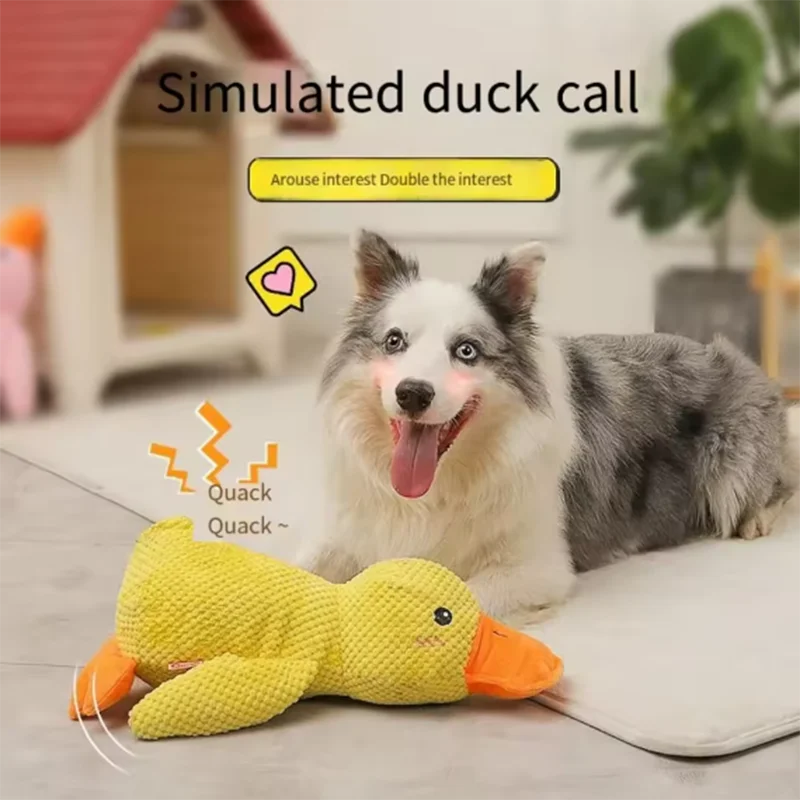 Yellow duck- interactive plush toy