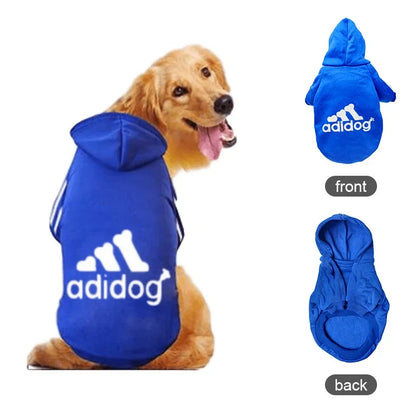 Warm Dog Clothes - Adidog Dog Hoodies