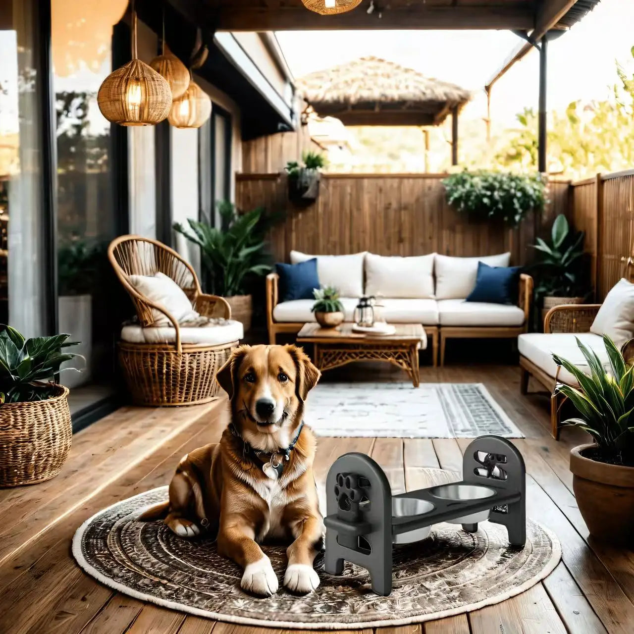 Adjustable Pet Bowl -Durable Poly Lumber