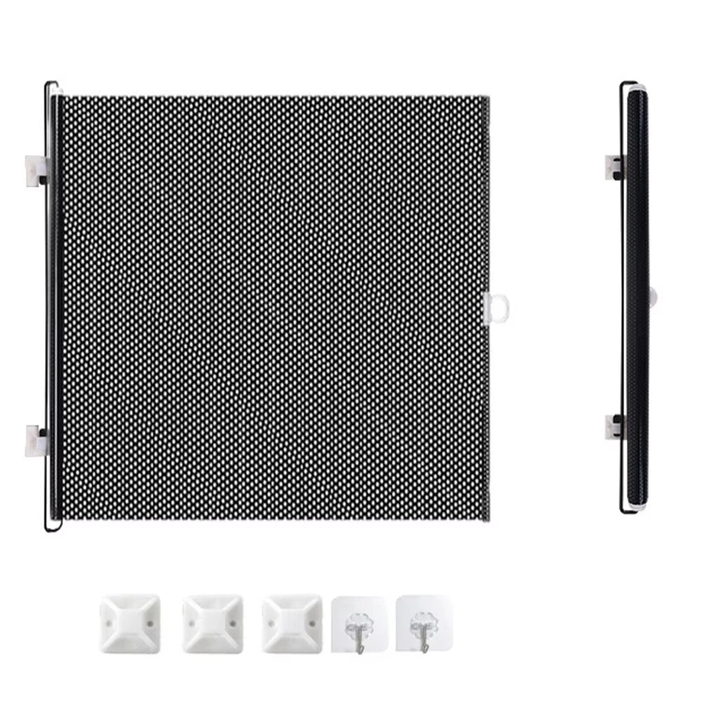 Retractable Pet Safety Gate  Included for Doors & Hallways