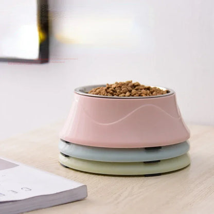 Pet Feeding Dishes- Non-slip Base- Stainless Steel