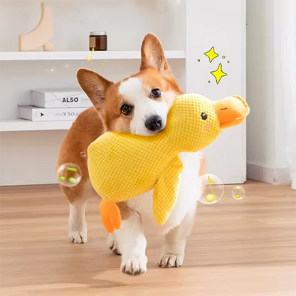 Yellow duck- interactive plush toy