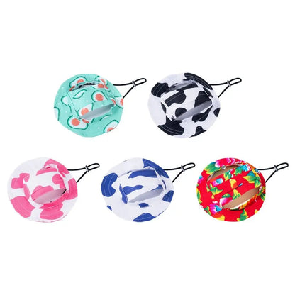 Fashion Adjustable Pet Sun Cap with Ear Holes