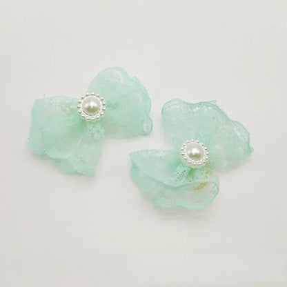Pet Lace Bow with Rubber Band