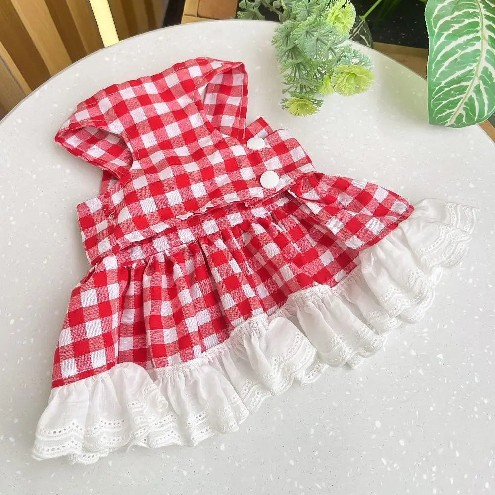 Princess Plaid Dress- Skirt & Bow