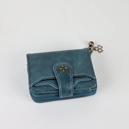 Buckle wallet, zipper coin purse