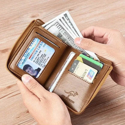 Leather Business Card Holder - Wallets -RFID Protection