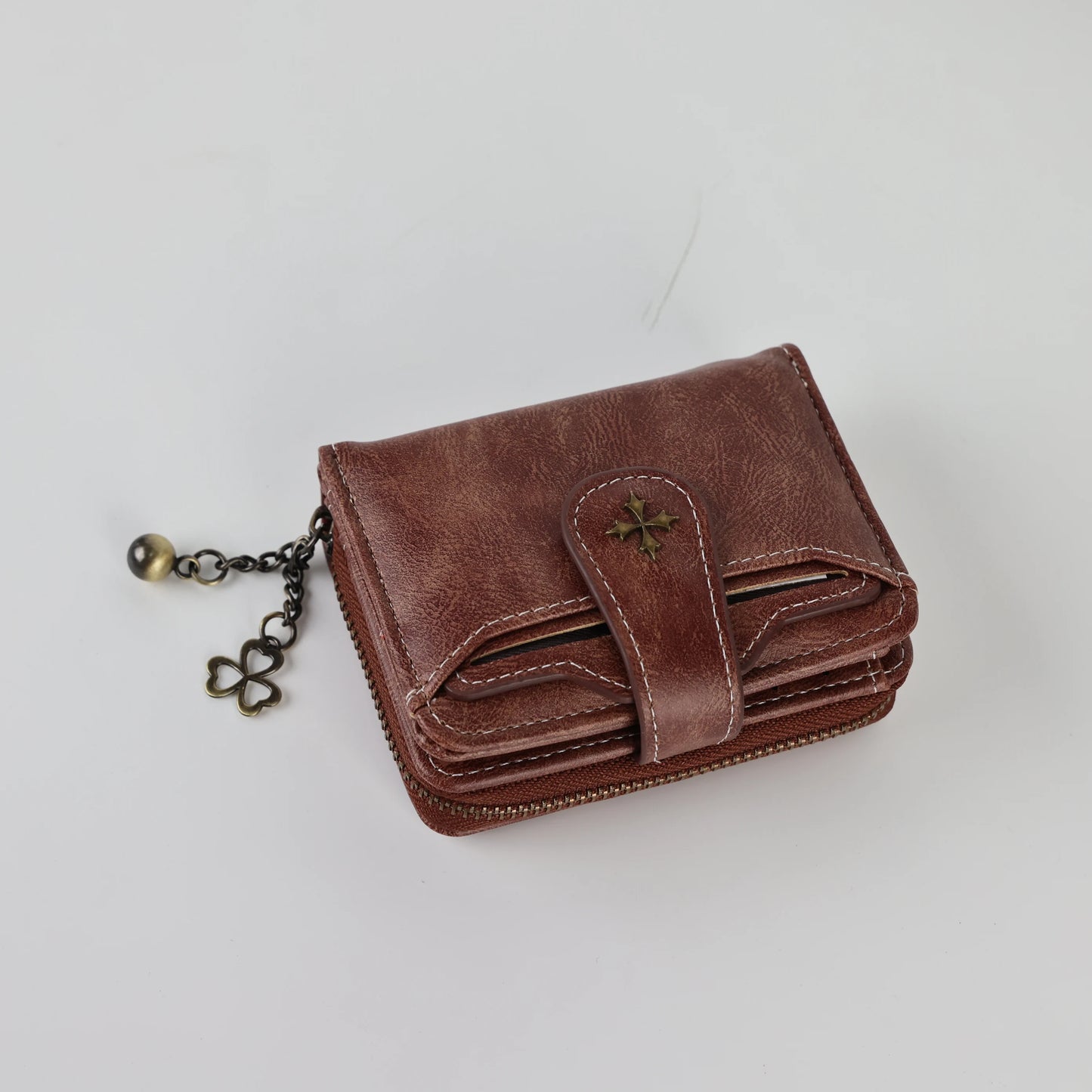 Buckle wallet, zipper coin purse