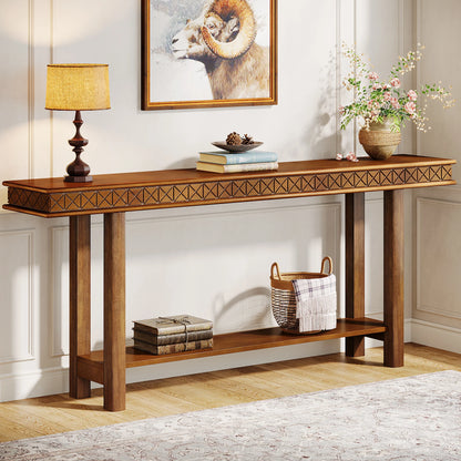 70.9-Inch Extra Long, wood Console Table.