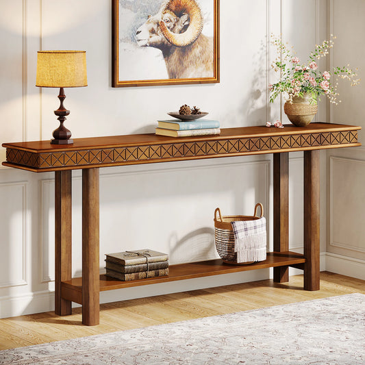 70.9-Inch Extra Long, wood Console Table.