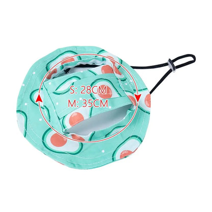 Fashion Adjustable Pet Sun Cap with Ear Holes