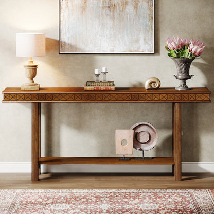 70.9-Inch Extra Long, wood Console Table.