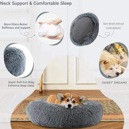 40-90cm Round Super Soft Pet Bed