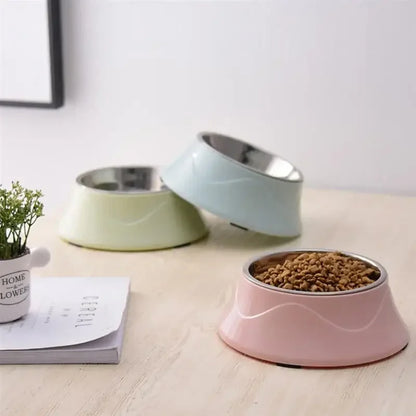 Pet Feeding Dishes- Non-slip Base- Stainless Steel