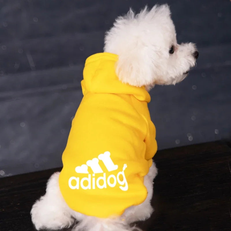 Warm Dog Clothes - Adidog Dog Hoodies