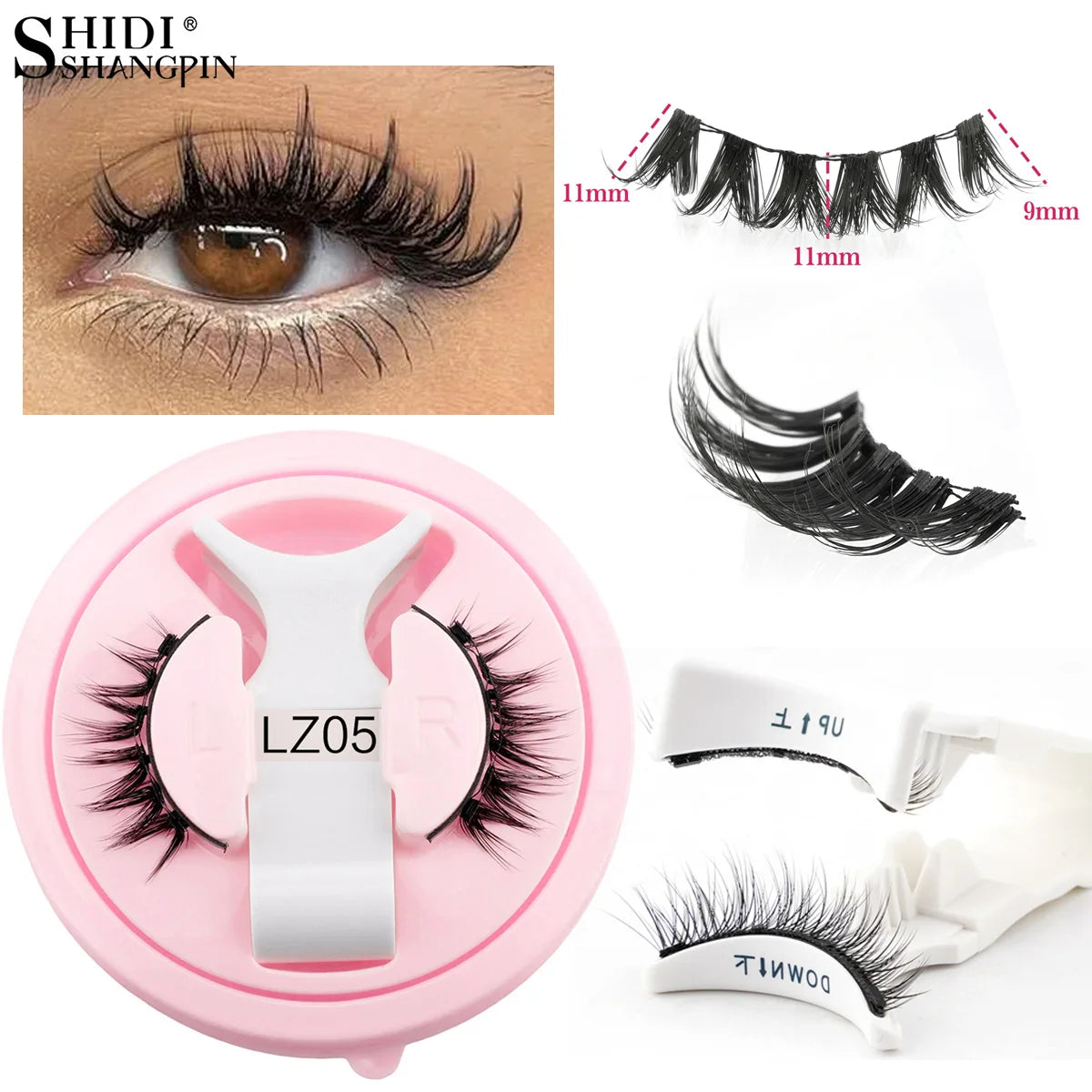 New 1 Pair Magnetic Eyelashes- Reusable