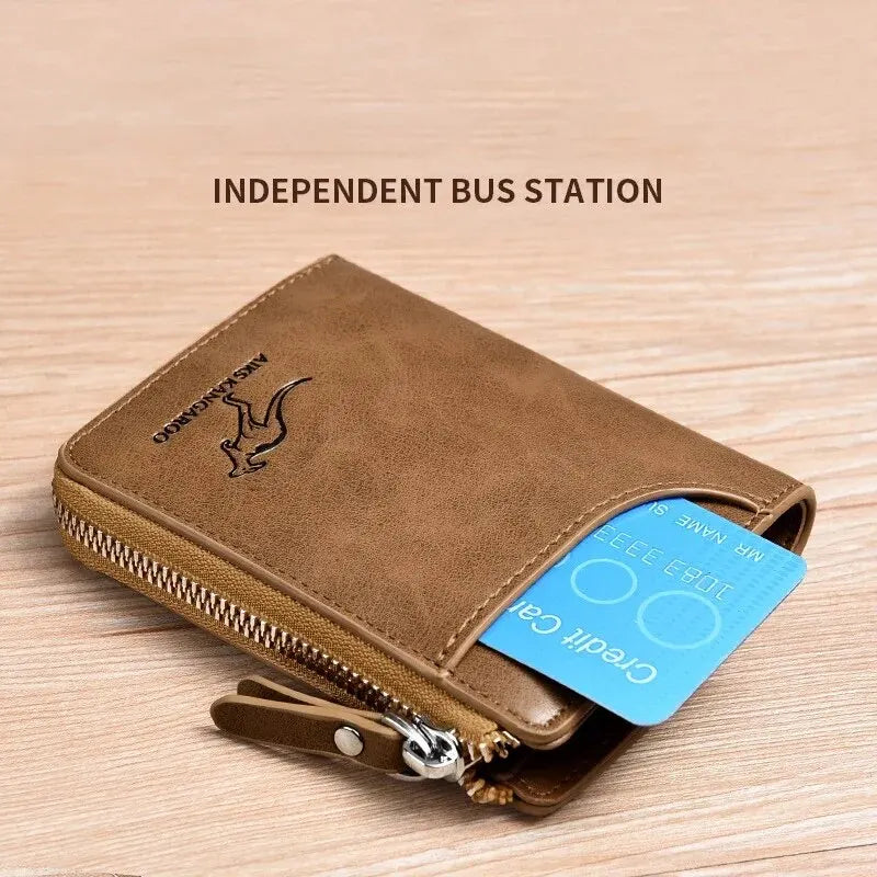 Leather Business Card Holder - Wallets -RFID Protection