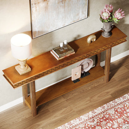 70.9-Inch Extra Long, wood Console Table.