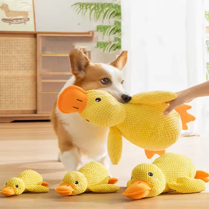 Yellow duck- interactive plush toy