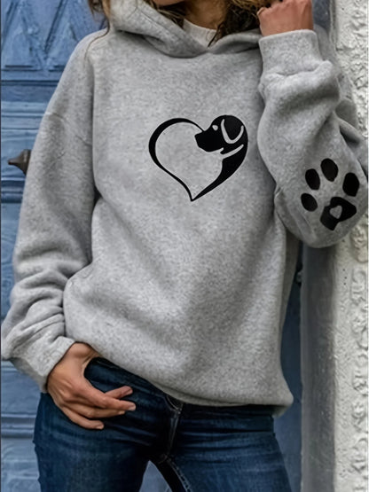 Women's Casual Hoodie / Pullover Sweatshirt -DOG LOVERS