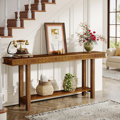 70.9-Inch Extra Long, wood Console Table.