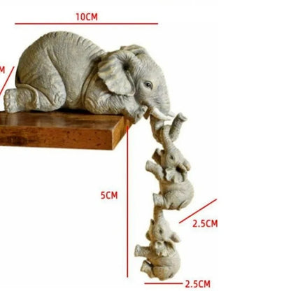 3 Pcs/set Cute Elephant Resin Handicraft Home Decor