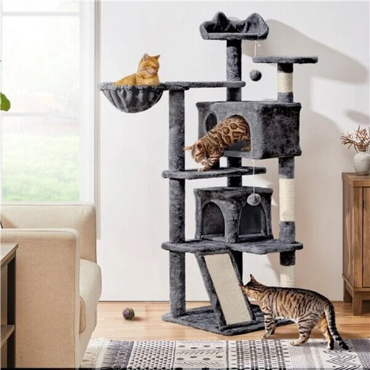 57inch Cat Tree- Furniture with Scratching Posts