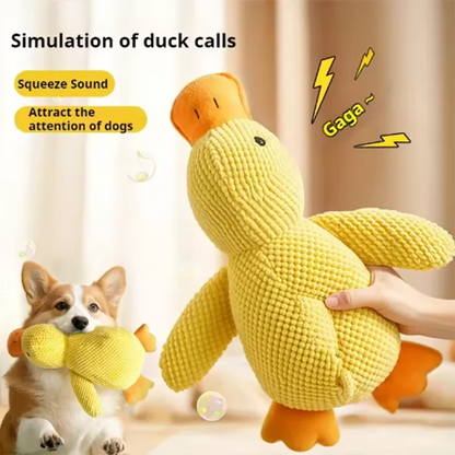 Yellow duck- interactive plush toy
