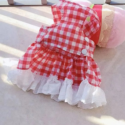 Princess Plaid Dress- Skirt & Bow