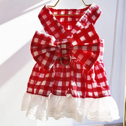 Princess Plaid Dress- Skirt & Bow