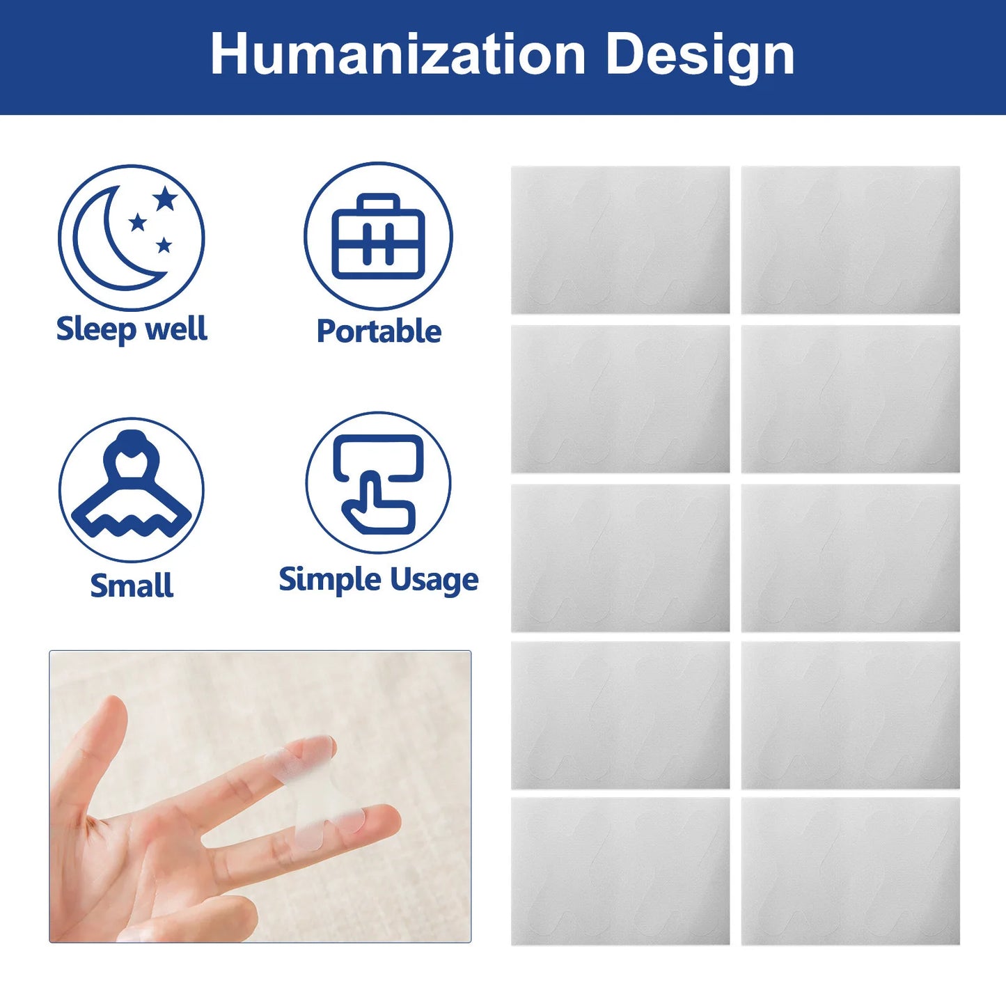 120Pcs/Box Sleep Strip Mouth Tape for Better Nose Breathing