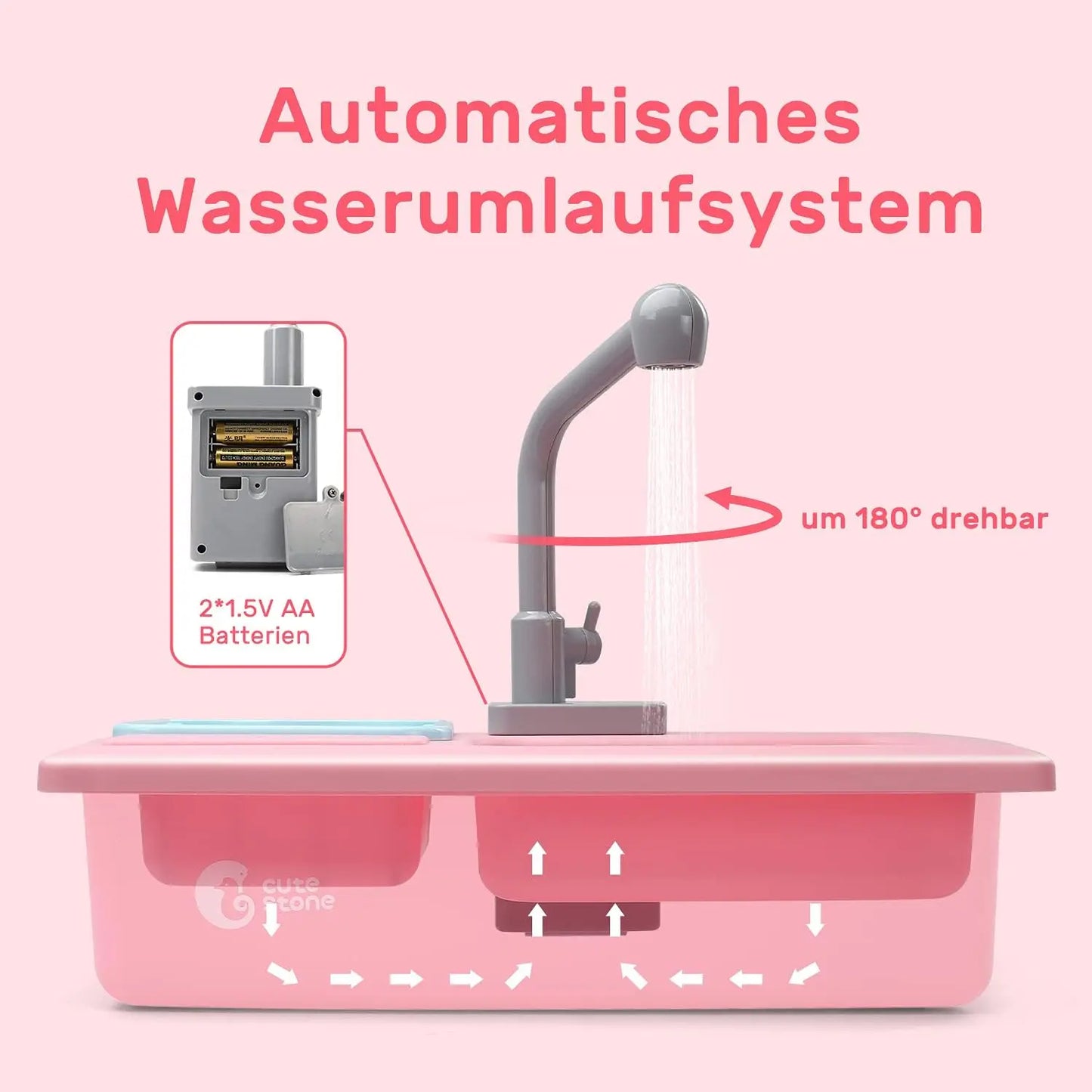 Stone Sink Toy- Kitchen Playset