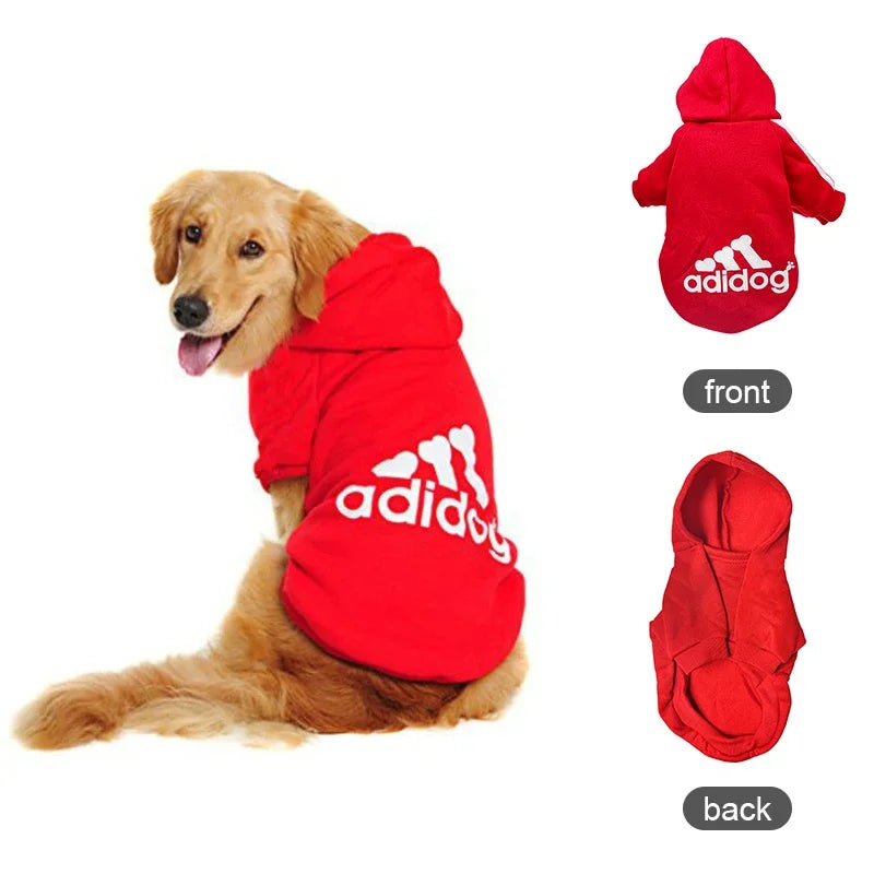 Warm Dog Clothes - Adidog Dog Hoodies