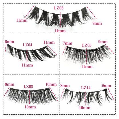 New 1 Pair Magnetic Eyelashes- Reusable