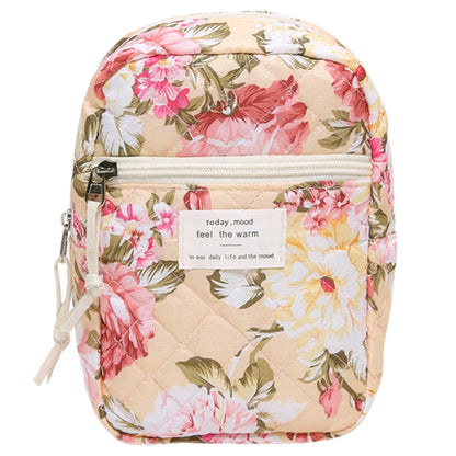 Quilted Makeup Bag- Floral Cosmetic Bag﻿