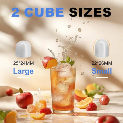 Countertop/Portable Bullet Ice Maker with Ice Scoop, 26.5Lbs/24H, 2 Sizes of Bullet Ice