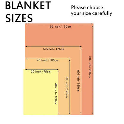 Cozy Flannel Blanket with Animal Patterns