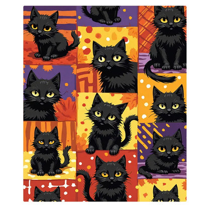 Cozy Flannel Blanket with Animal Patterns